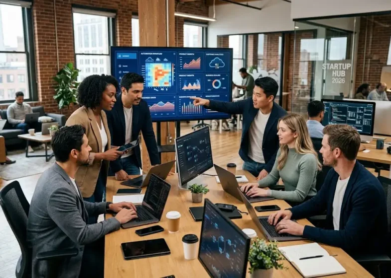 AI for startups supporting automation business growth and productivity