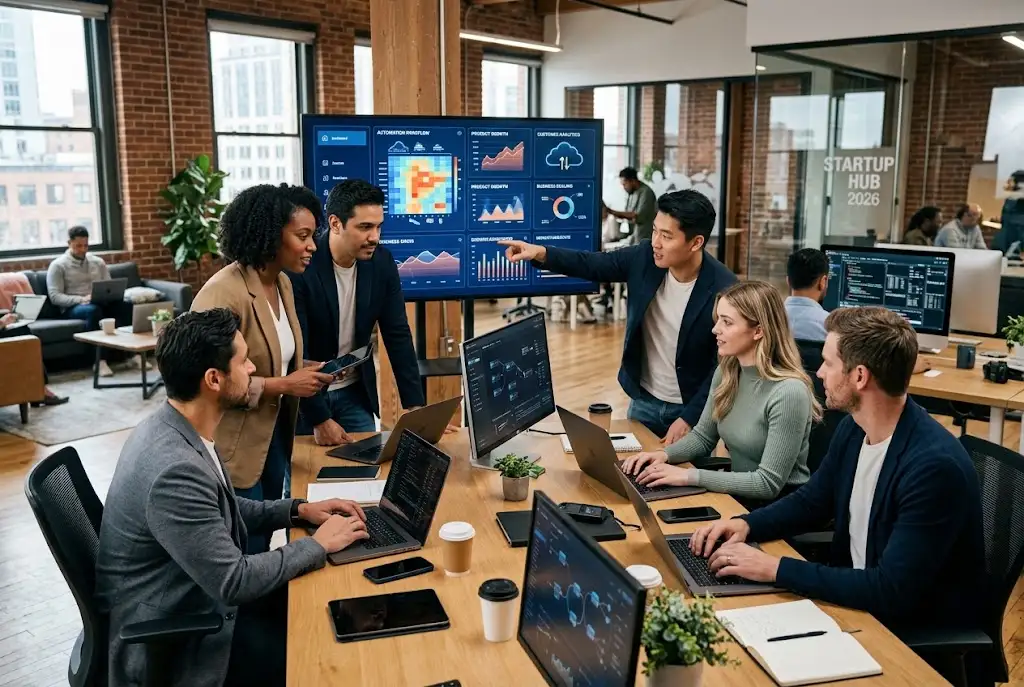 AI for startups supporting automation business growth and productivity