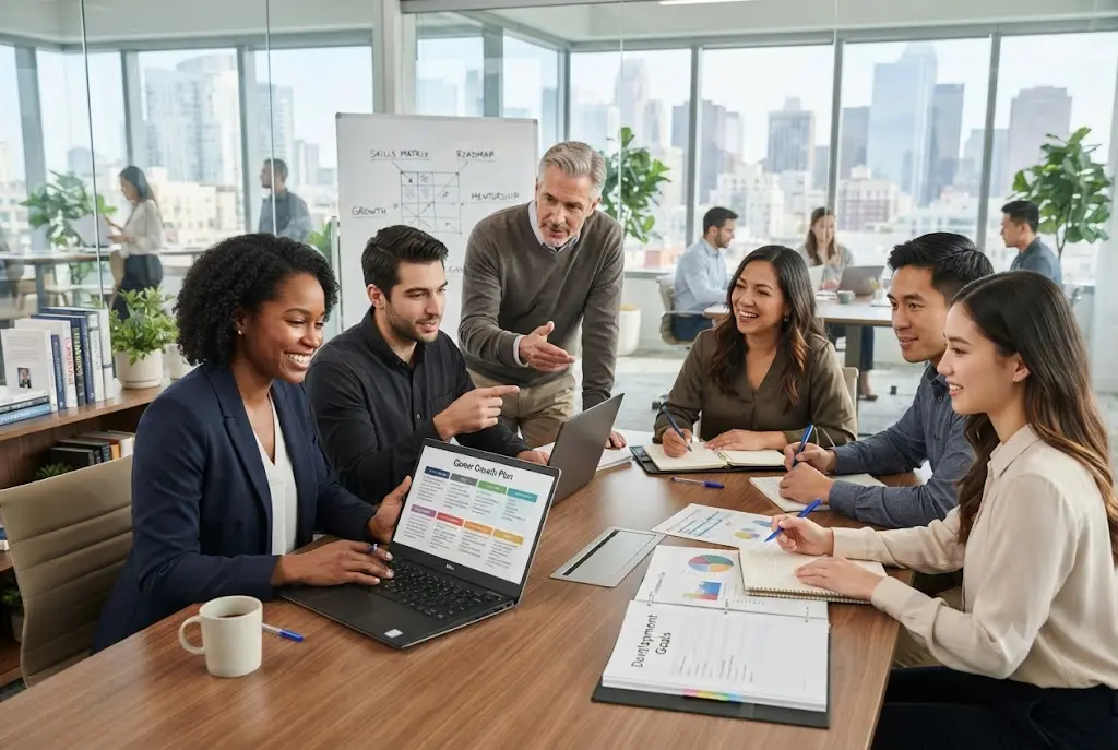Career development resources helping professionals plan skills and career growth