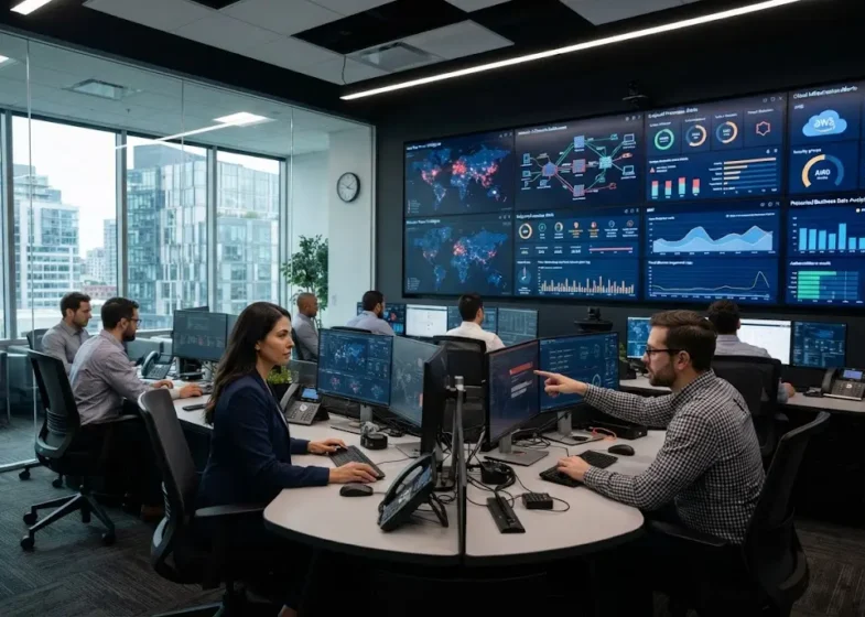 Cybersecurity software for businesses protecting endpoints, networks, cloud systems, and business data