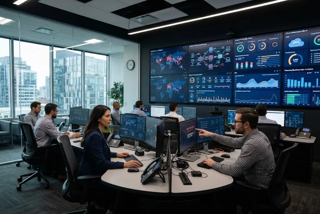 Cybersecurity software for businesses protecting endpoints, networks, cloud systems, and business data