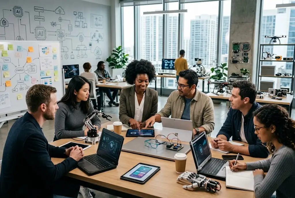 Startup trends in 2026 focused on AI business innovation and technology